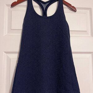 Lululemon Tank Navy Silver Dot